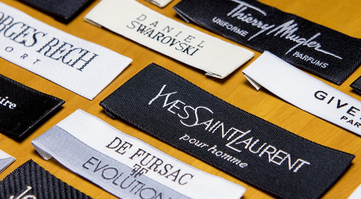 Professional premium woven labels with Griffes Vivienne