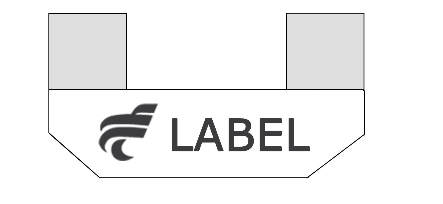 label pliage en potence