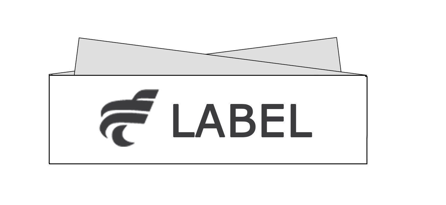 label facon depliant